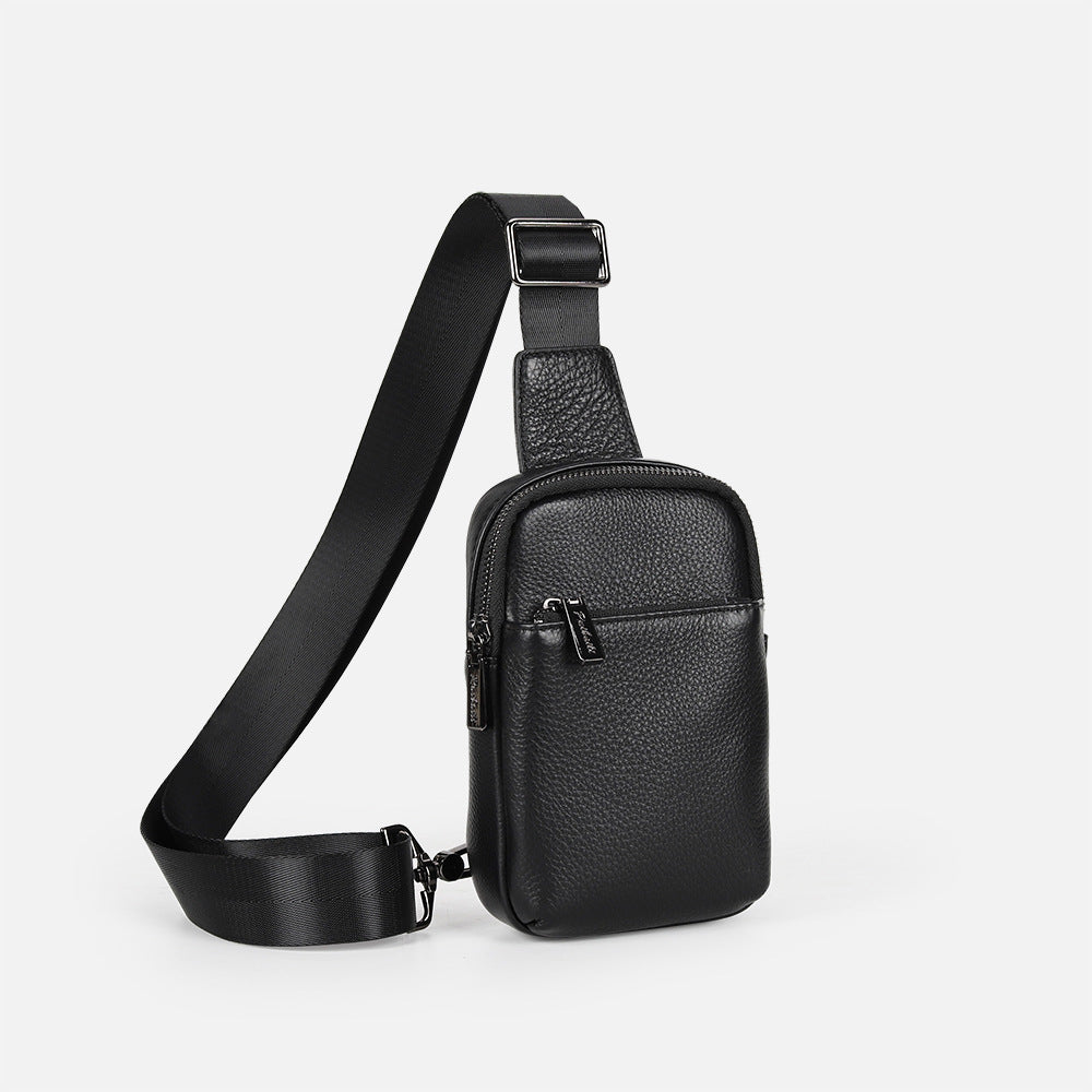 Men's Genuine Leather Personal Leisure High-grade Waterproof Shoulder Bags