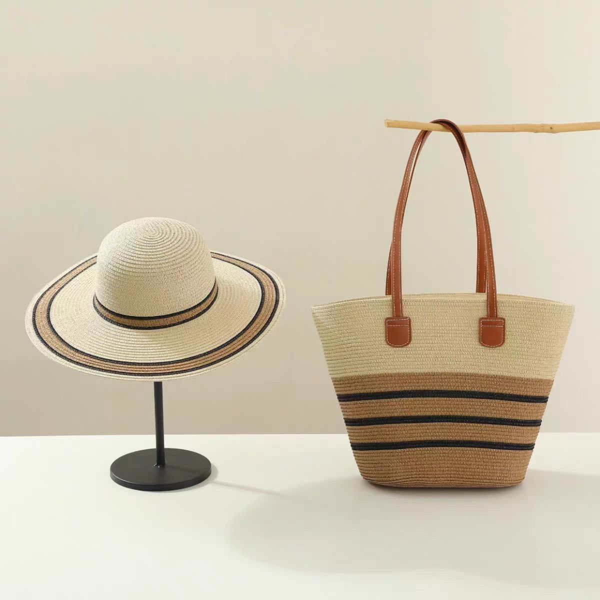 Beach Vacation Versatile Large Capacity Hat Women's Shoulder Bag