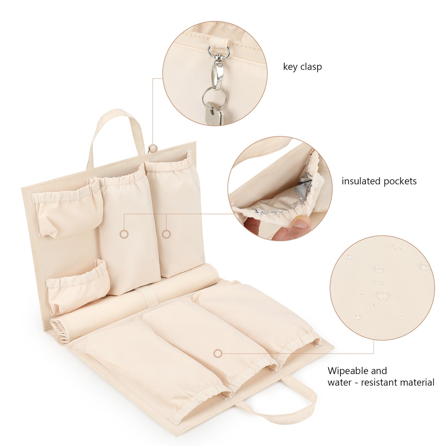 Classified Packet With Compartment Storage Insulation Feeding Mummy Bag