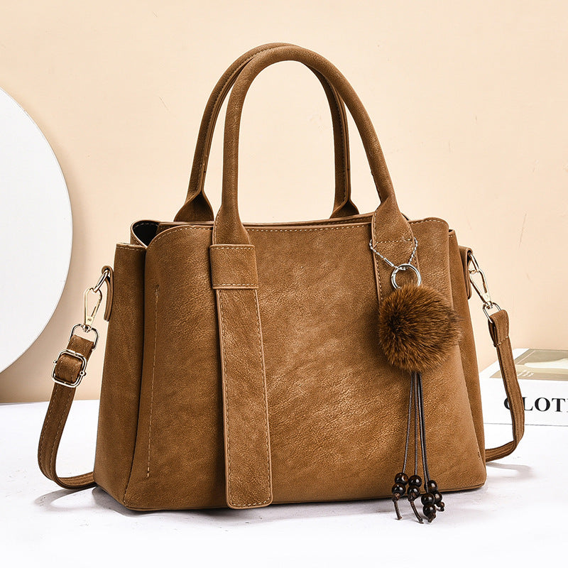 Women's Retro Fashion Large Capacity Mom Commuter Women's Handbag