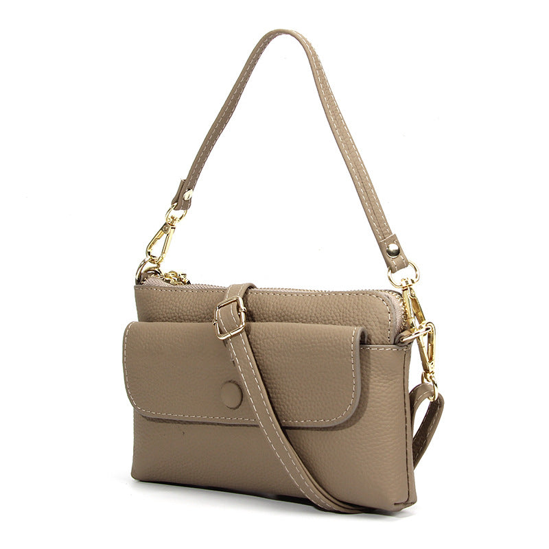 Women's Cell Lightweight Summer First Layer Cattlehide Fashion Simple Women's Messenger Bag