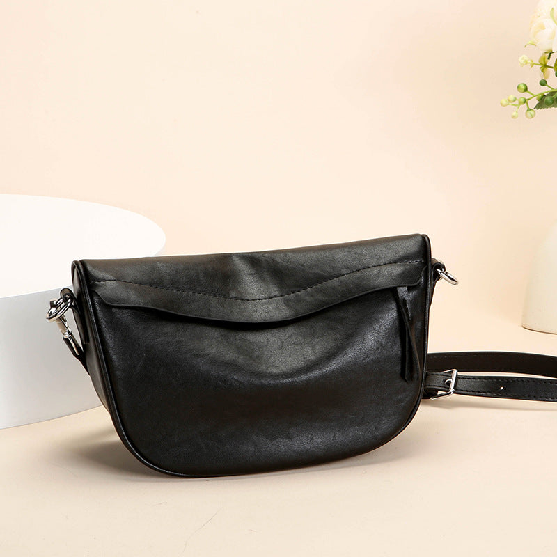 Women's Leather Cowhide Selenodont Genuine Dumpling Versatile Simple Bags