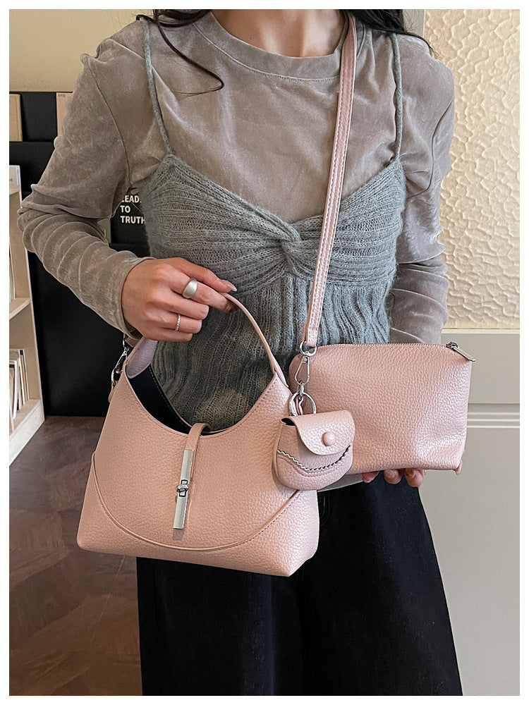 Women's Korean Style Niche Soft Leather Lazy Temperament Women's Messenger Bag