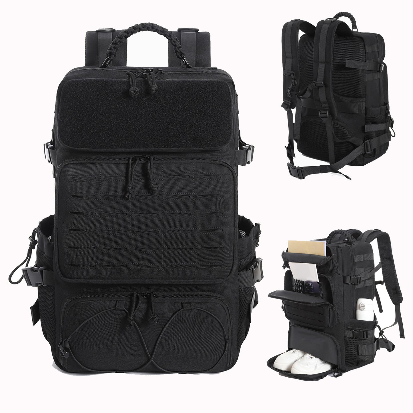 Men's Large Capacity Waterproof Hard-wearing Multifunctional Storage Tactical Backpack