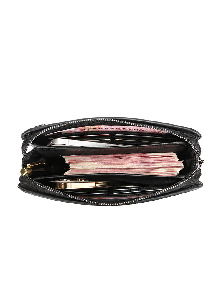 Attractive Men's Fingerprint Large Capacity Business Men's Clutch