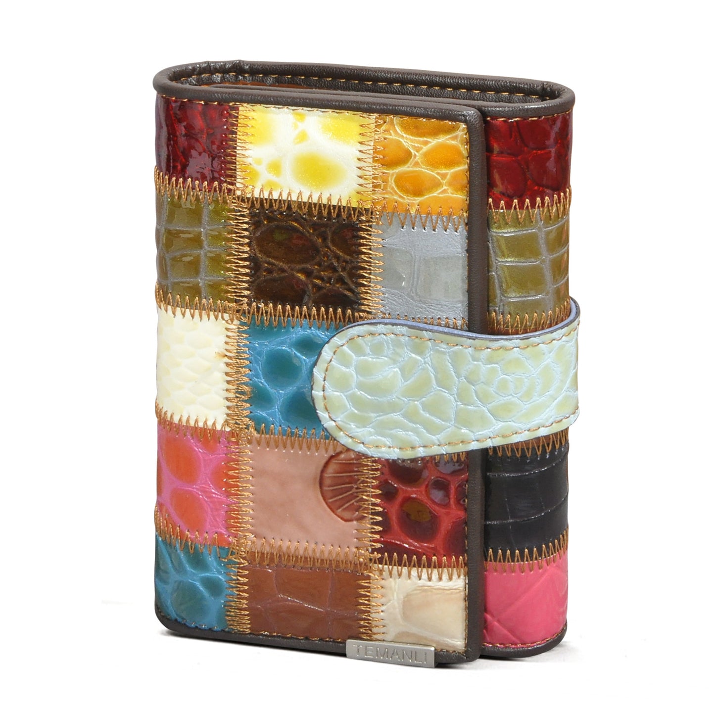 Women's First Layer Cattlehide Leather Fashion Advanced Stitching Practical Multiple Slots Ladies Wallet