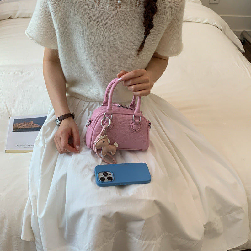 Portable Frosted Commuter Retro Bowling Pillow Bags