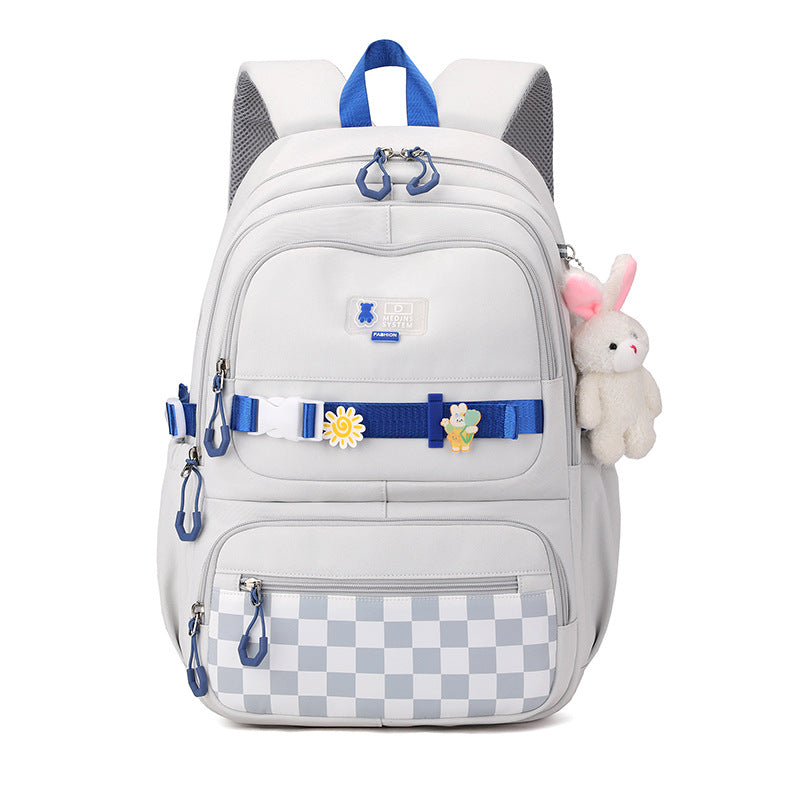 Sweet Light Soft Girly Style Korean High Quality Simple Large Leisure Backpack