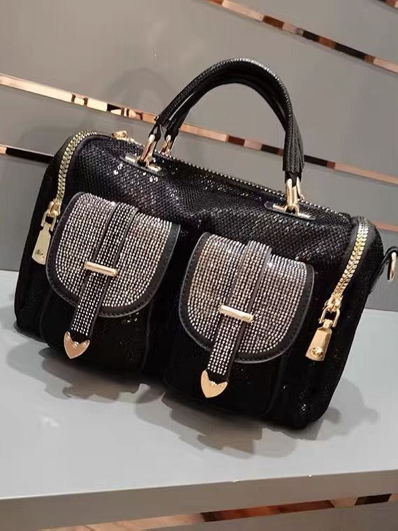 Women's Rhinestone Sequins Trendy Large Capacity Versatile Women's Handbag