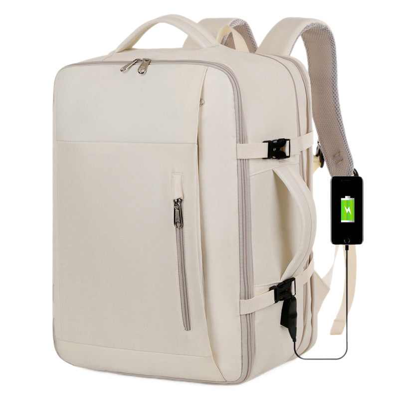 Women's & Men's Capacity Waterproof Oxford Cloth Computer Independent Shoe Warehouse Leisure Backpack