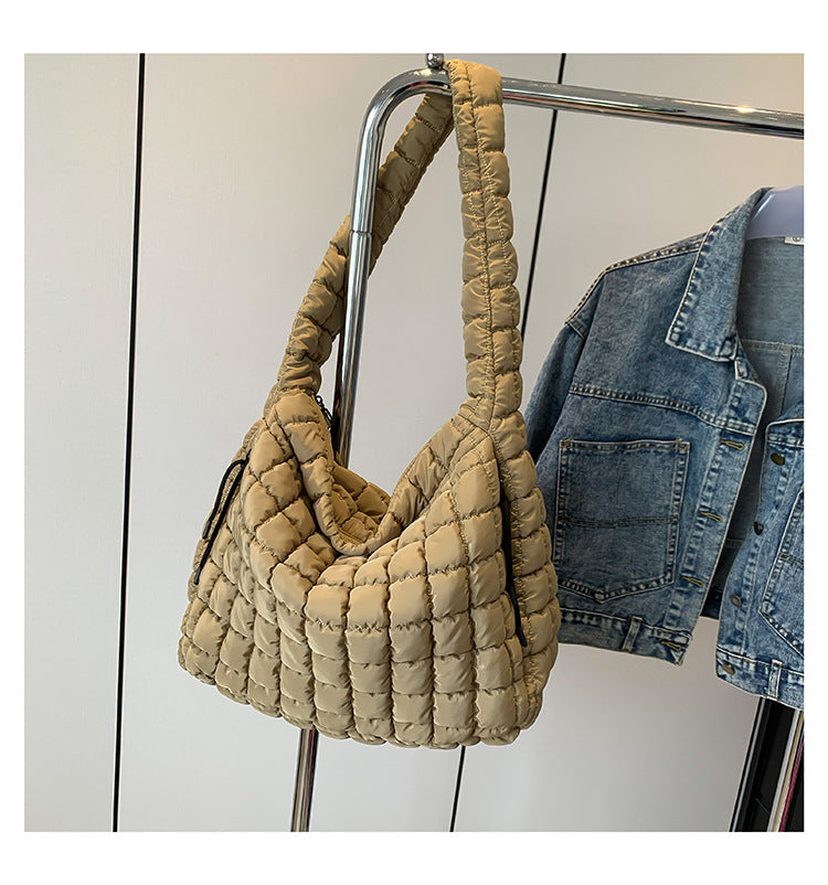 Pleated Cloud Fashion Pull Large Capacity Cotton Tote Bags