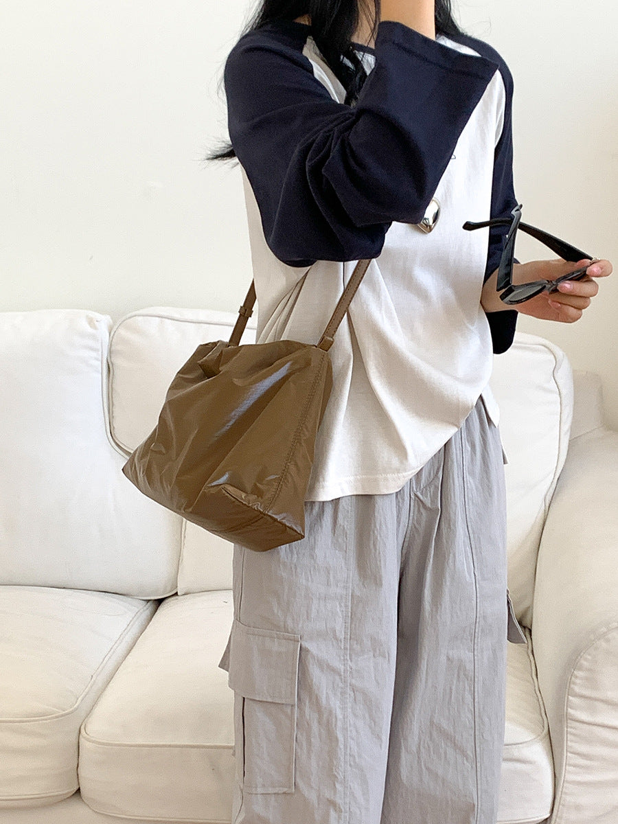 Women's Korean Style Simple Lightweight Nylon Versatile Personality Large Capacity Women's Messenger Bag