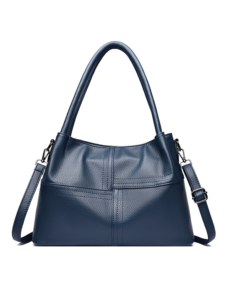 Women's Retro Soft Leather Large Capacity Commuter Tote Bags