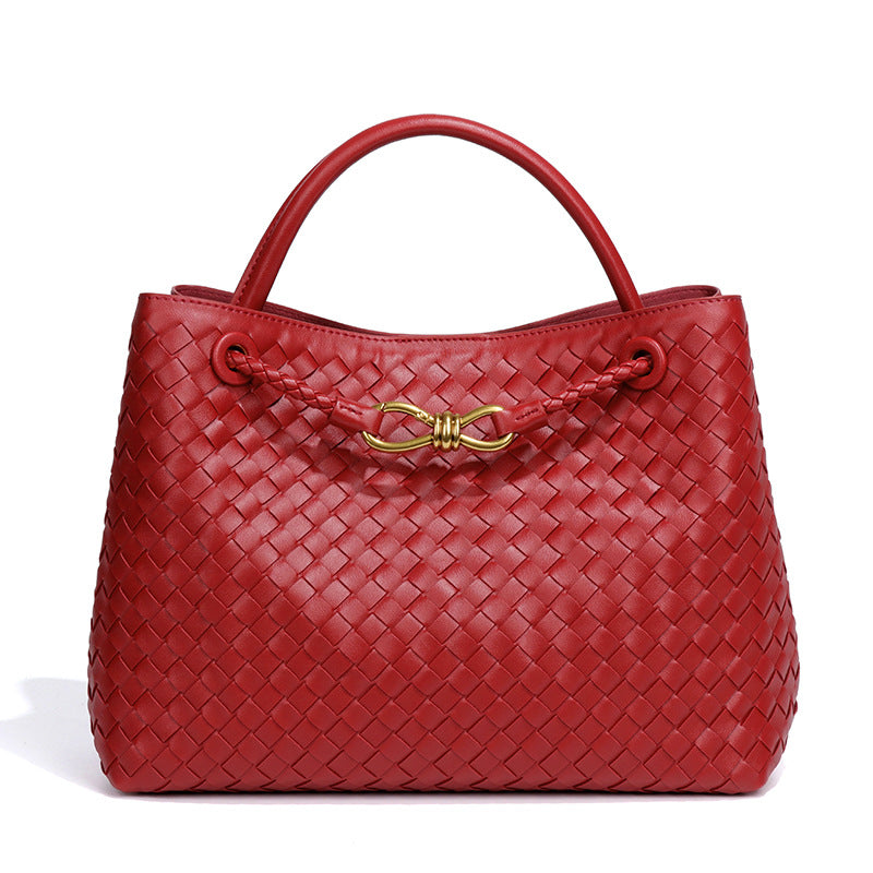Women's Large Portable Underarm Vintage Woven Bags