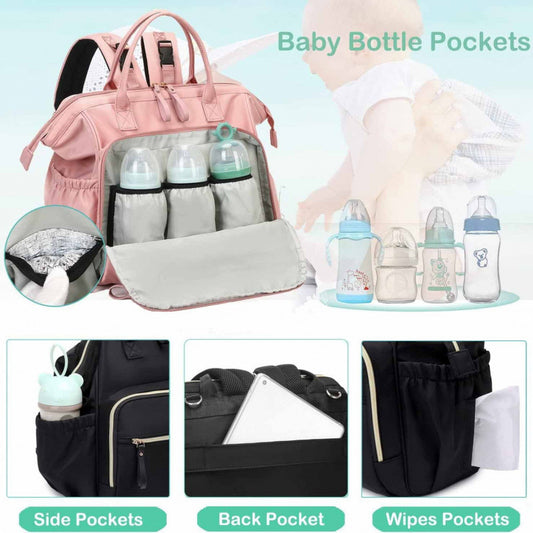 Children's Folding Pocket With Diaper Storage Waterproof Mummy Bag