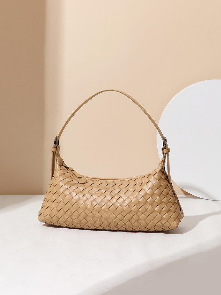Women's Weaving Baguette Summer Hand-woven Underarm Fashion Women's Messenger Bag
