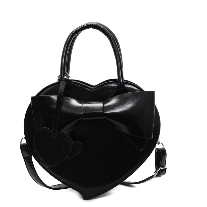 Women's Valentine's Day Gift Bow Heart-shaped Love Small Square Bag