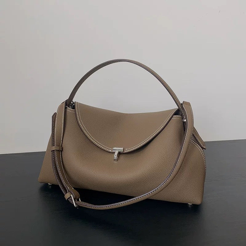 Niche High-grade First Layer Cowhide Underarm Minimalist Portable Genuine Bags