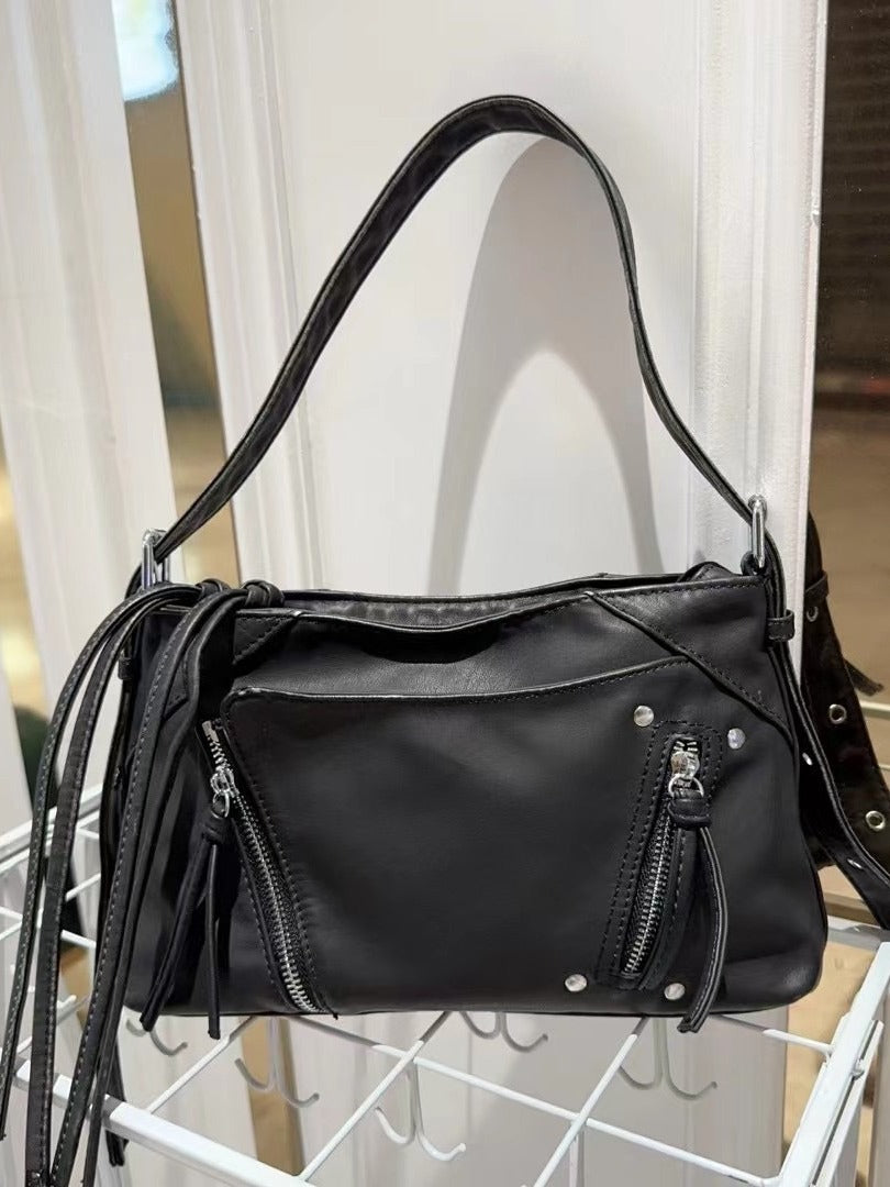 Zip One Hot Style Motorcycle Design Tote Bag