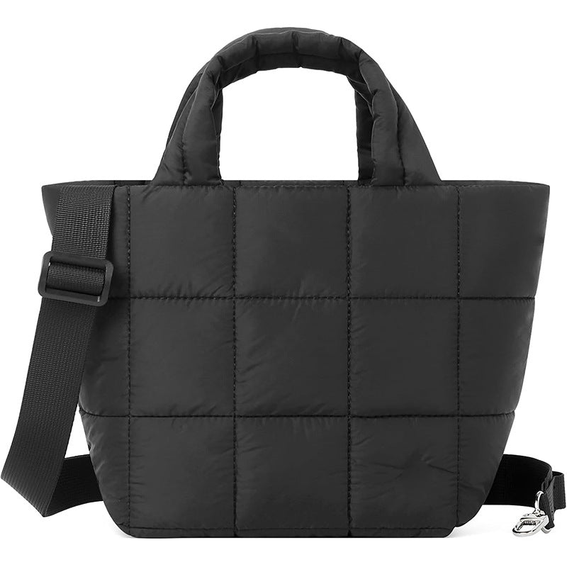 Soft Quilted Down Lightweight Nylon Fashion Women's Messenger Bag