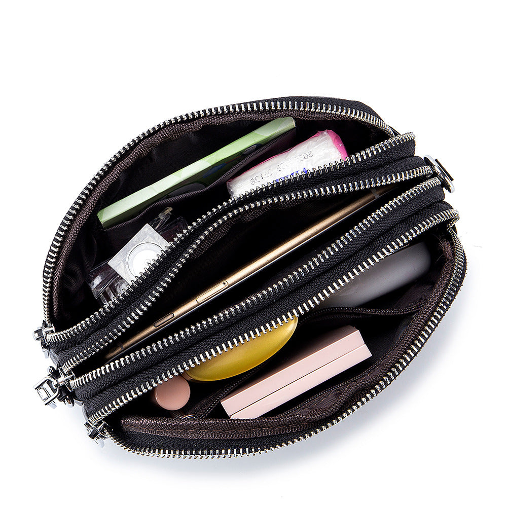 Women's Genuine Leather Large Capacity Mom Mobile Women's Messenger Bag