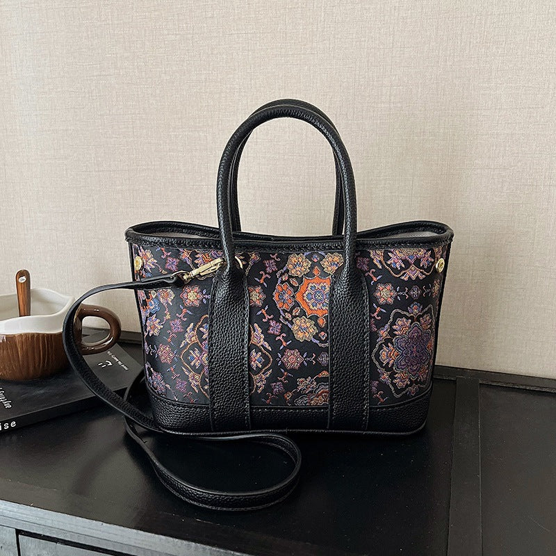 Style Self-made Cloth Handmade Material Homemade Tote Bag