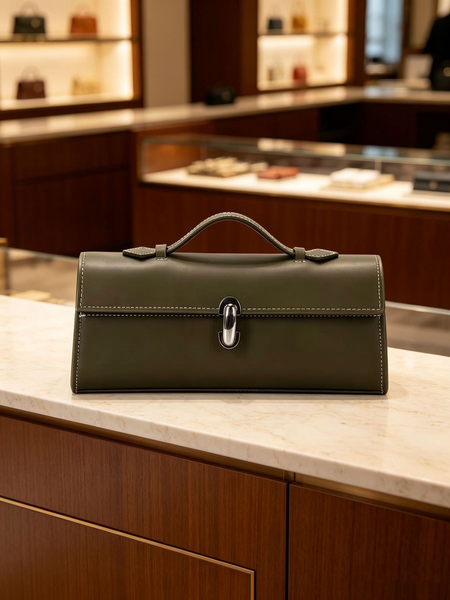 Women's Advanced Texture Light Luxury Portable Simple Vintage Clutch Long Bags