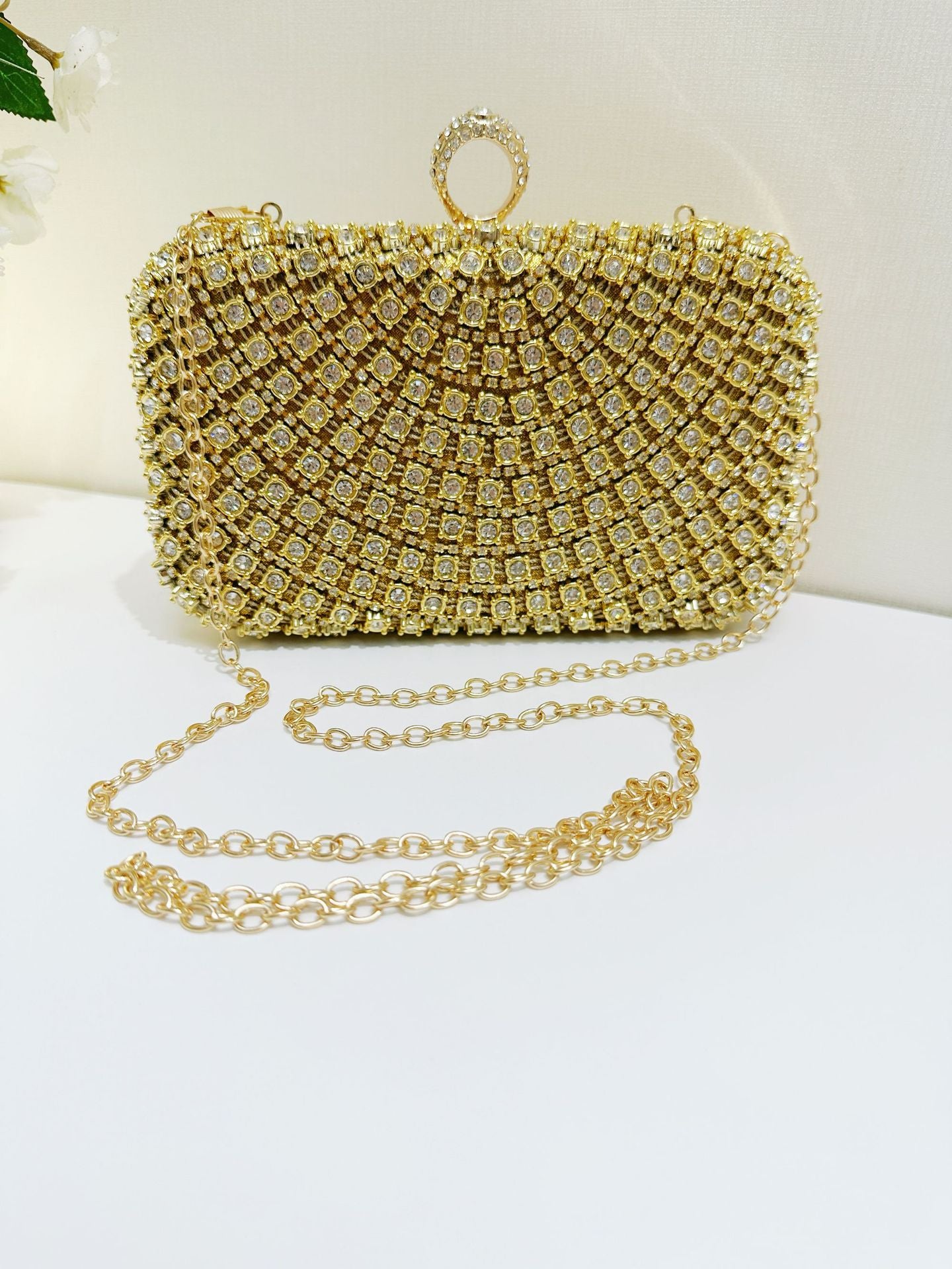 Rhinestone Dinner Clutch Glitter Party Wedding Women's Handbag
