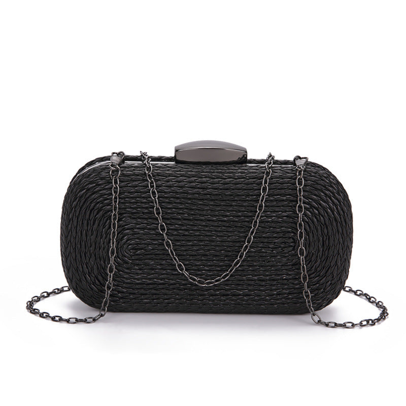 Glamorous Classy Women's Woven Makeup Wedding Dinner Bag