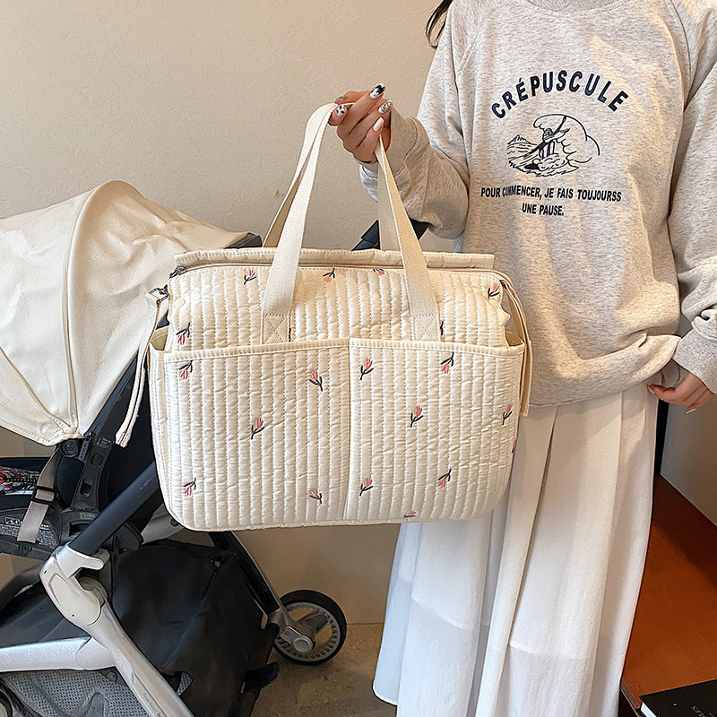 Bear High Quality Large Capacity Quilted Simple Pannier Multifunctional Mummy Bag