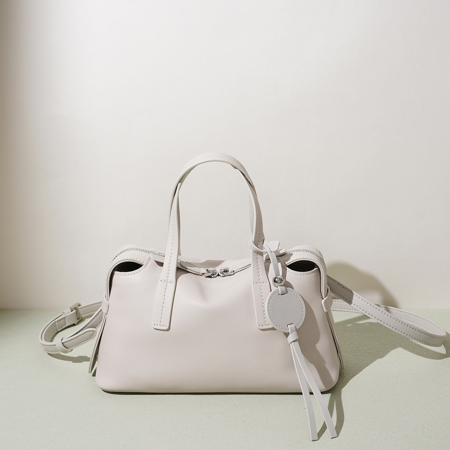 Women's Baguette Layer Cowhide High-grade Leather Design Women's Handbag