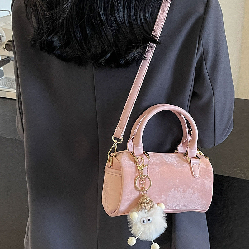 Women's Advanced Texture Minority Portable Boston Pillow Women's Handbag