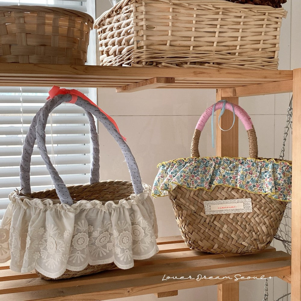 Women's Straw Woven Edge Vacation Beach Summer Women's Handbag