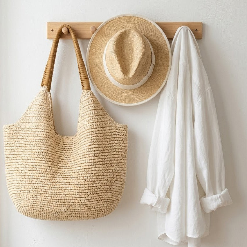 Women's High Sense Straw Hand-woven Large Capacity Seaside Bags