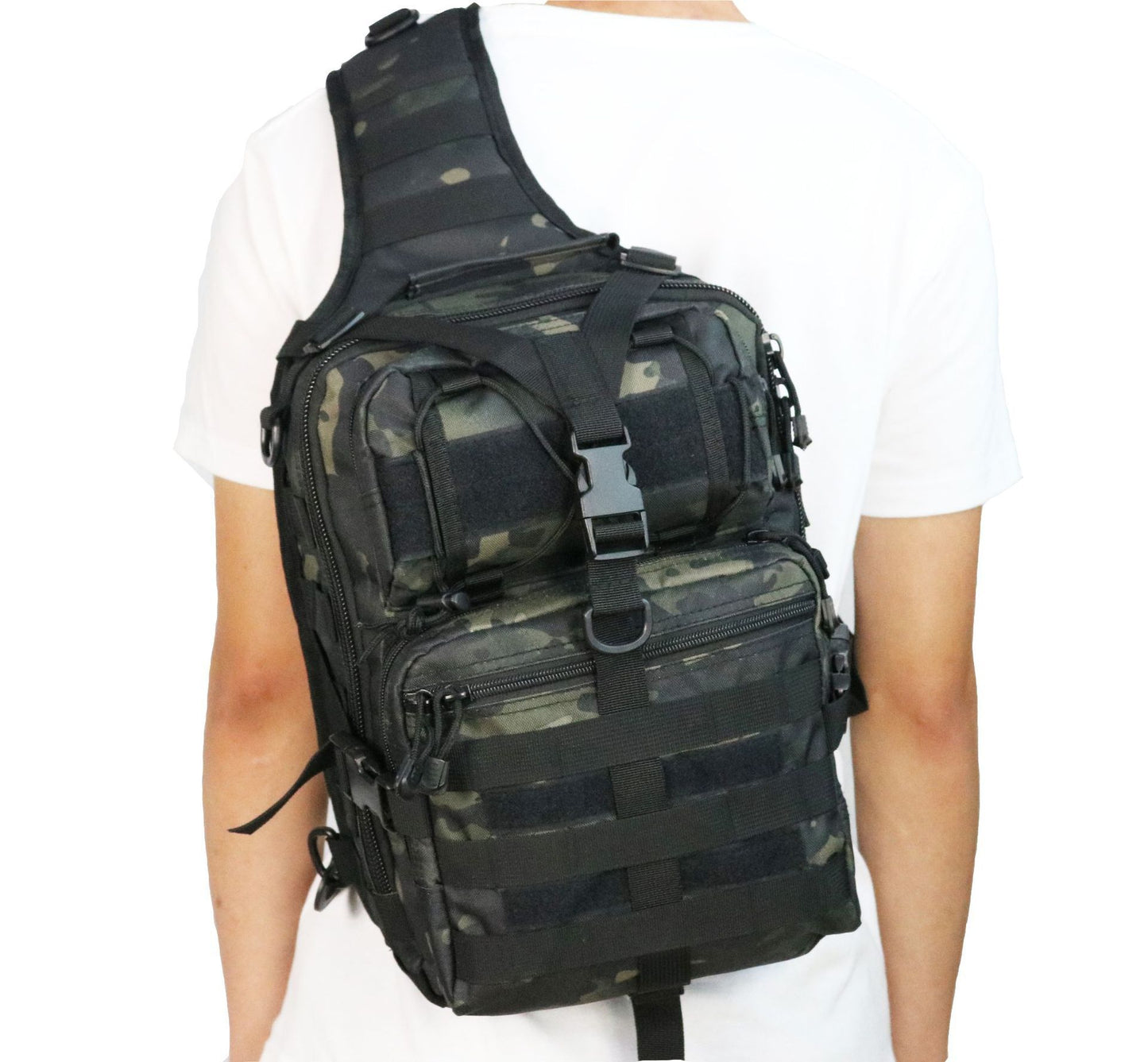 Attractive Beautiful Lure Multifunctional Fishing Large Outdoor Camouflage, Military Fan Bag