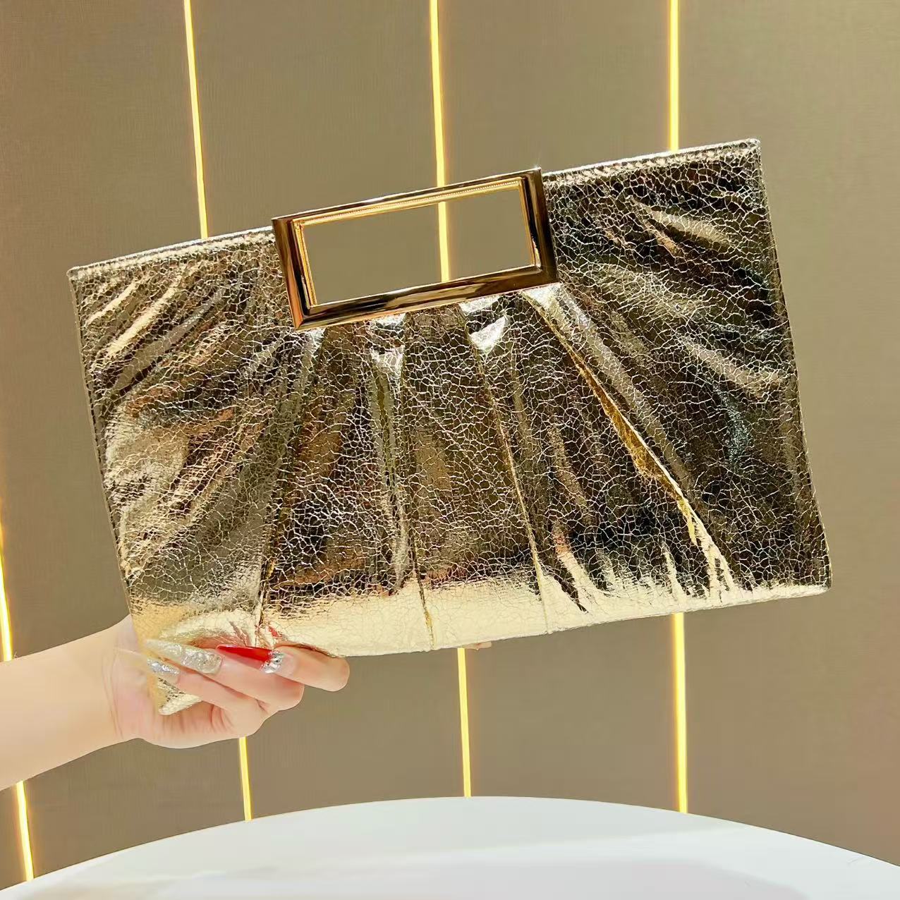 Sequined Large Capacity Clutch Vintage Chain Dinner Bag
