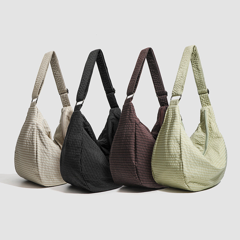 Creative Niche Waffle Cloth Fashion Style Bags