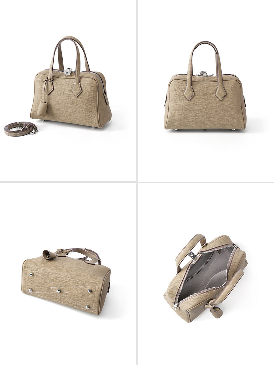 Women's Pillow Fashion High-grade One Genuine Leather Large Women's Handbag