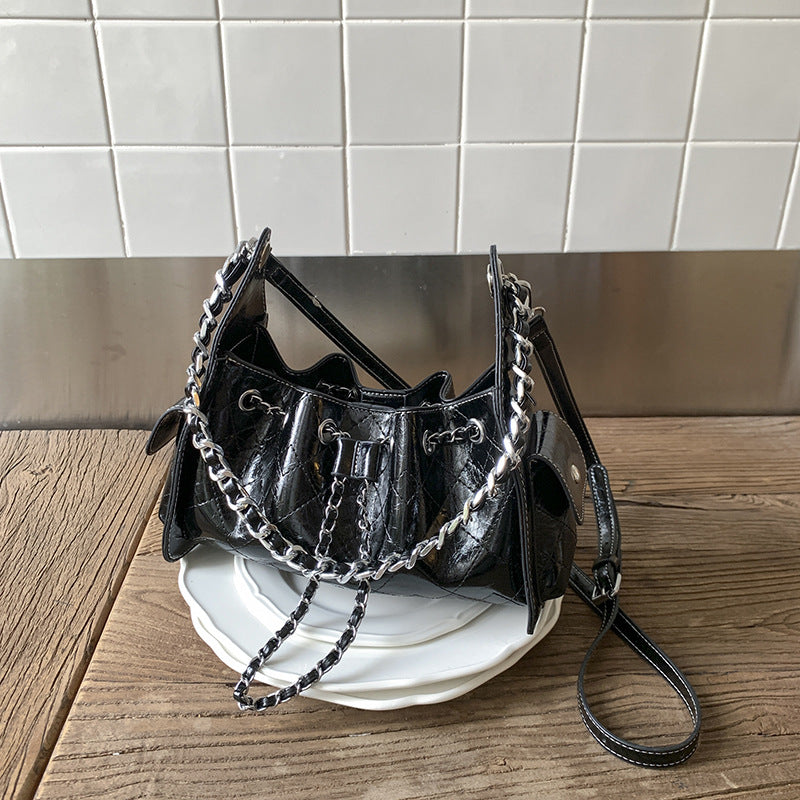 Popular Chain Drawstring Niche Female Summer Women's Shoulder Bag