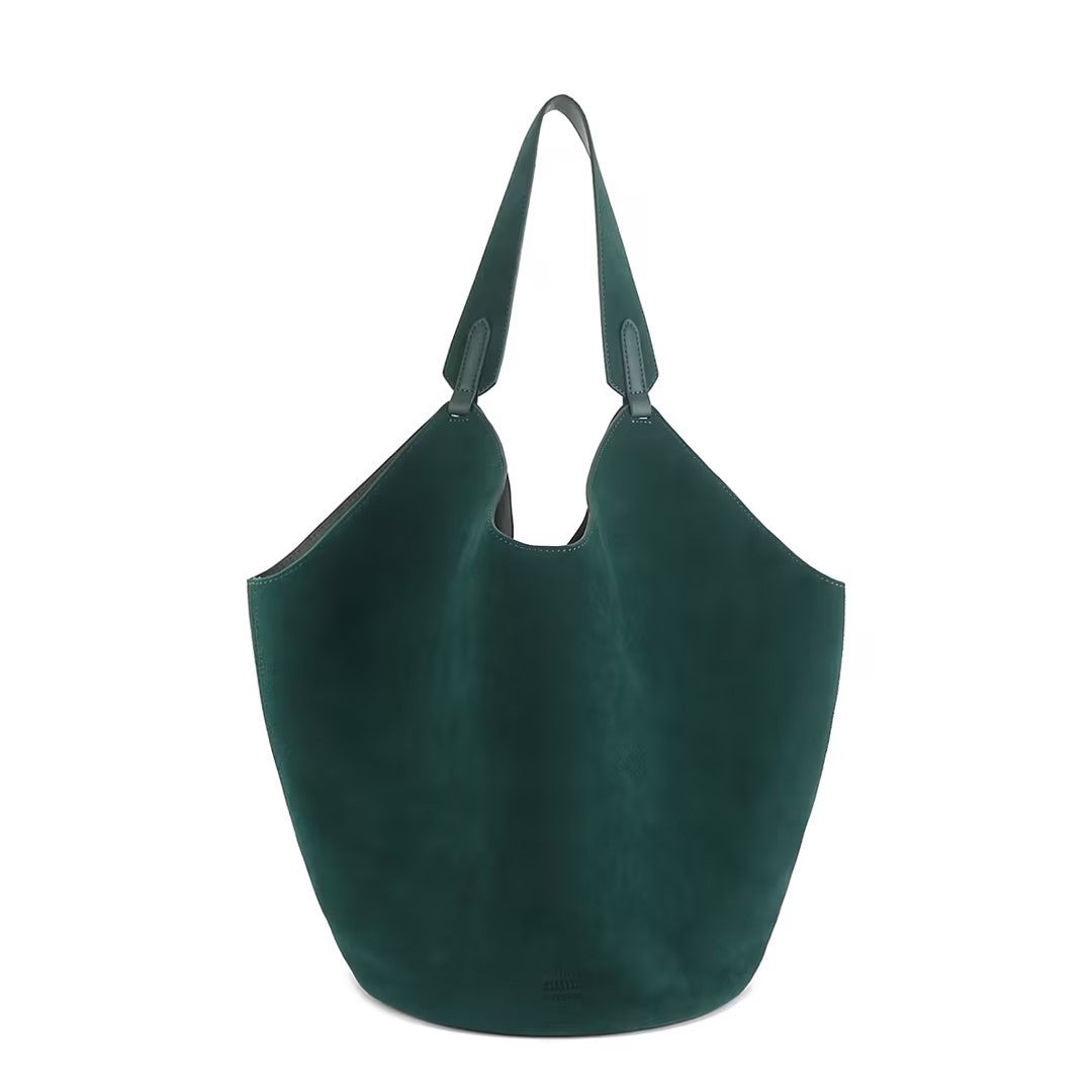 Cowhide Suede Dumpling Commuter Large Capacity Women's Shoulder Bag