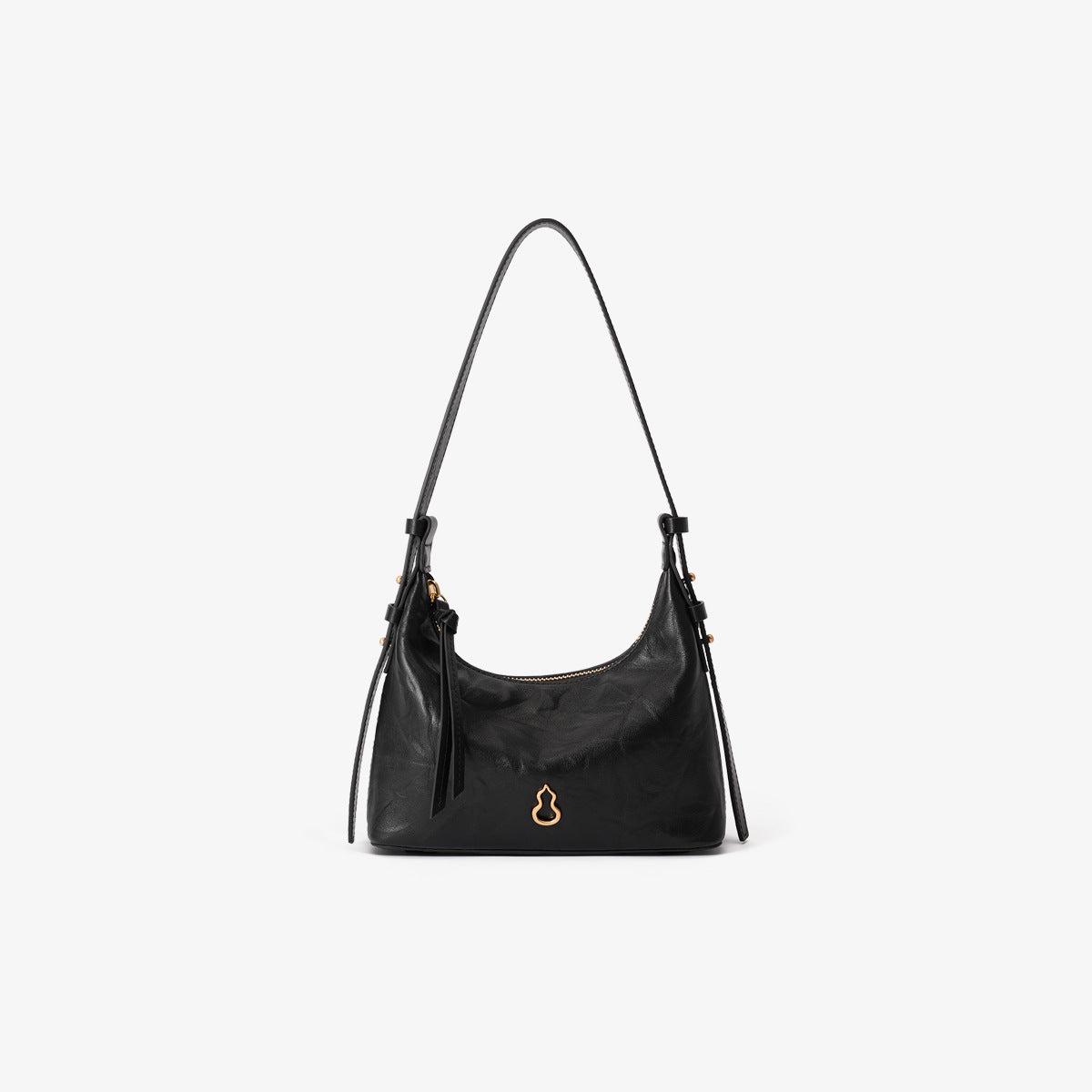 Half Slope Layer Cowhide Underarm High Quality Women's Shoulder Bag