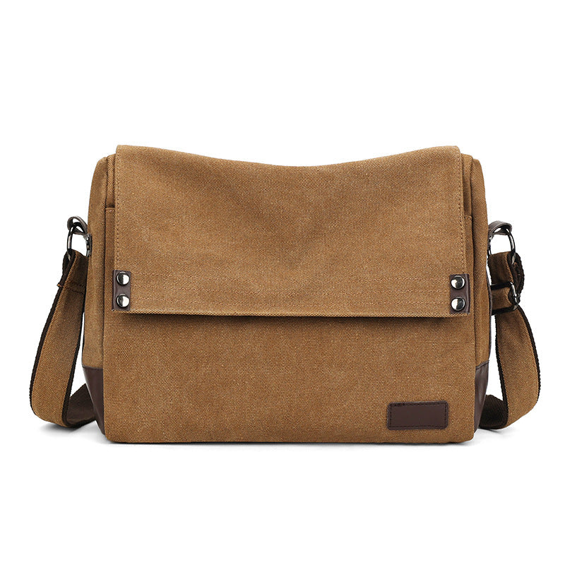 Men's Large Capacity Canvas Class Commuter Practical Men's Messenger Bags