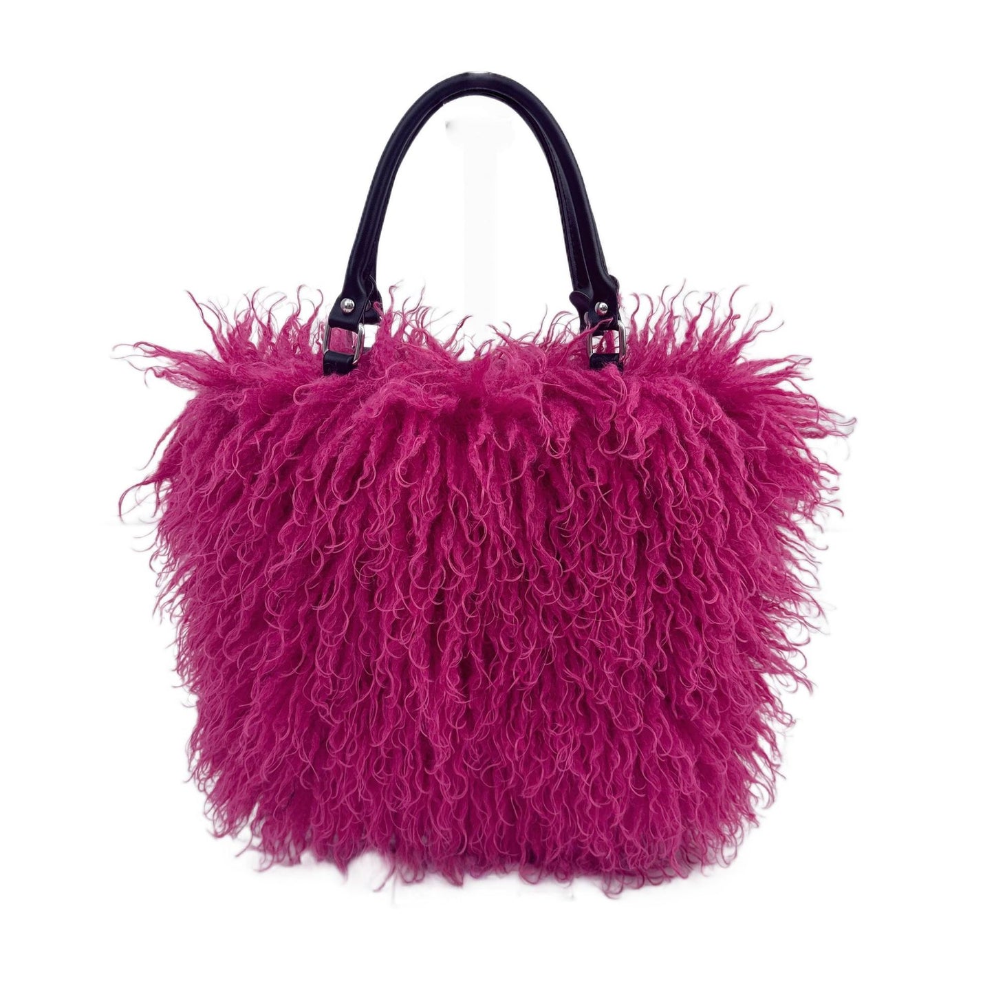 Women's Fashion Sense Fur Large Capacity Imitation Sheep Beach Tote Bags