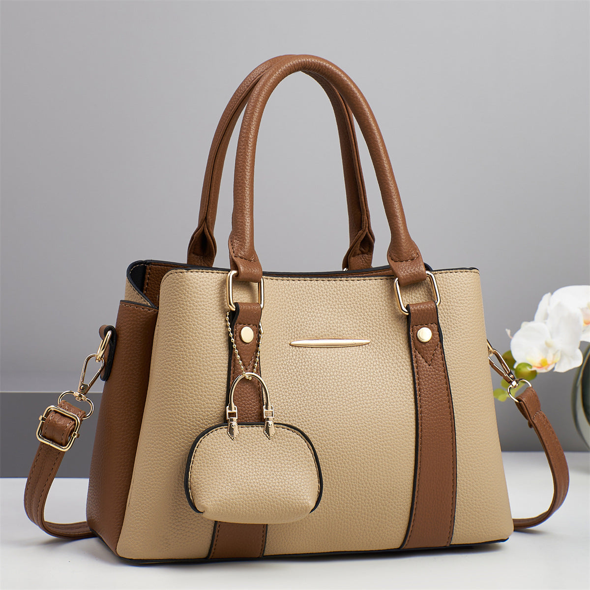 Women's Contrast Color Fashion Large Capacity Entry Women's Shoulder Bag