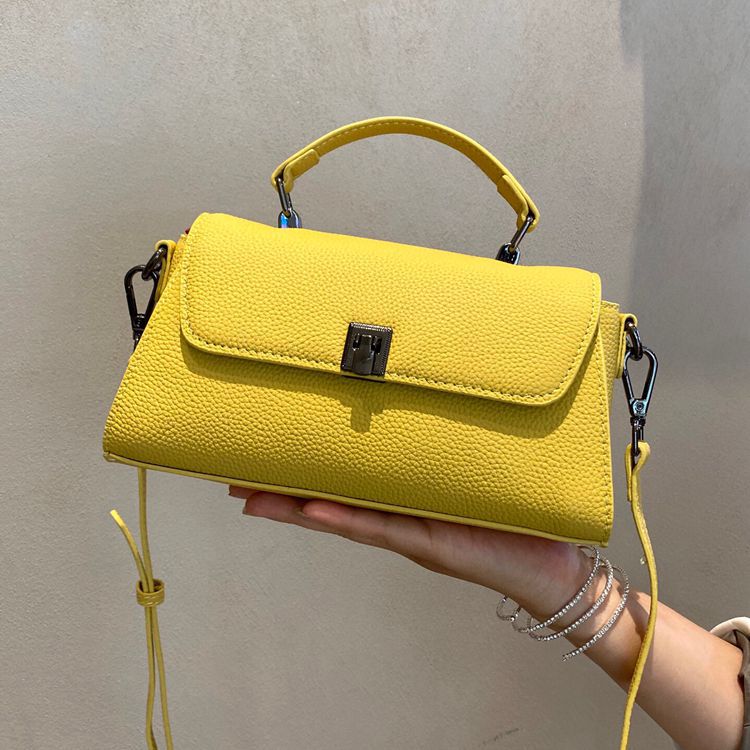 Women's Portable Female Lady Minority Genuine Leather Commuter Small Square Bag