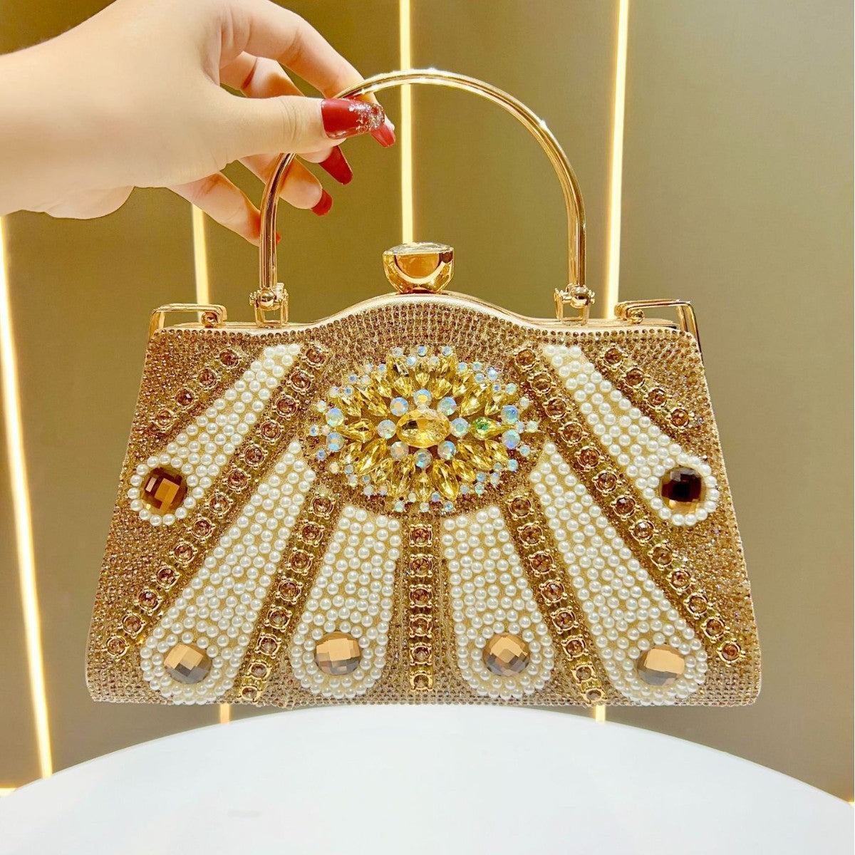 Women's Large Capacity Entry Lux Elegant Princess Dinner Bag