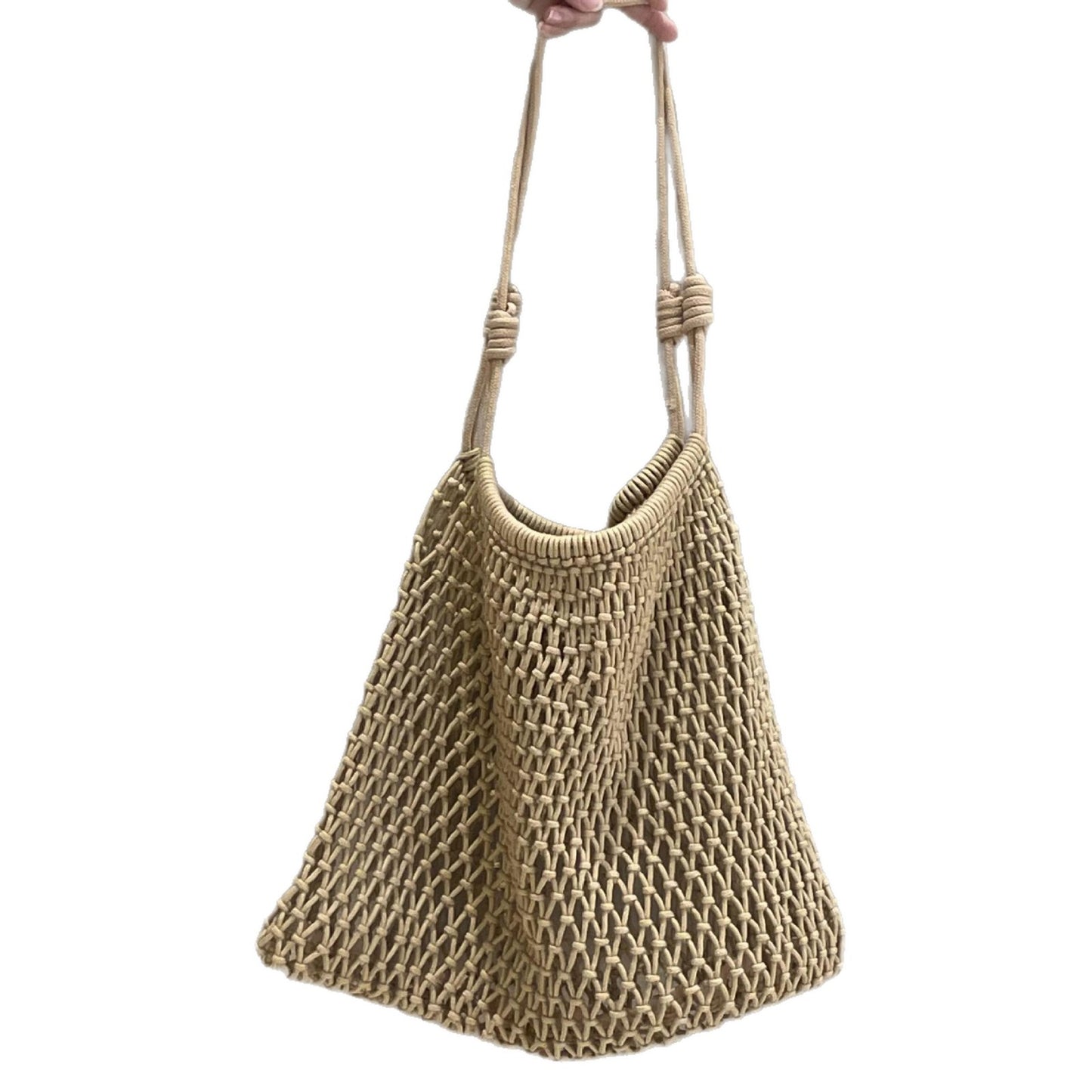 Large Capacity Woven Summer Hollow Straw Seaside Holiday Underarm Tote Bags