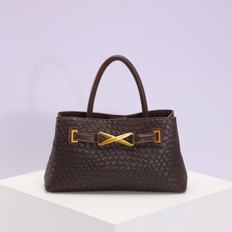 Women's Woven Fashion Horizontal Large Capacity Commuter Bags