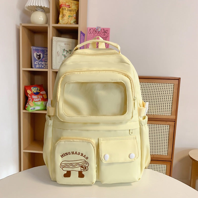 Milk Compress Female Good-looking Style Cute College Student Schoolbag
