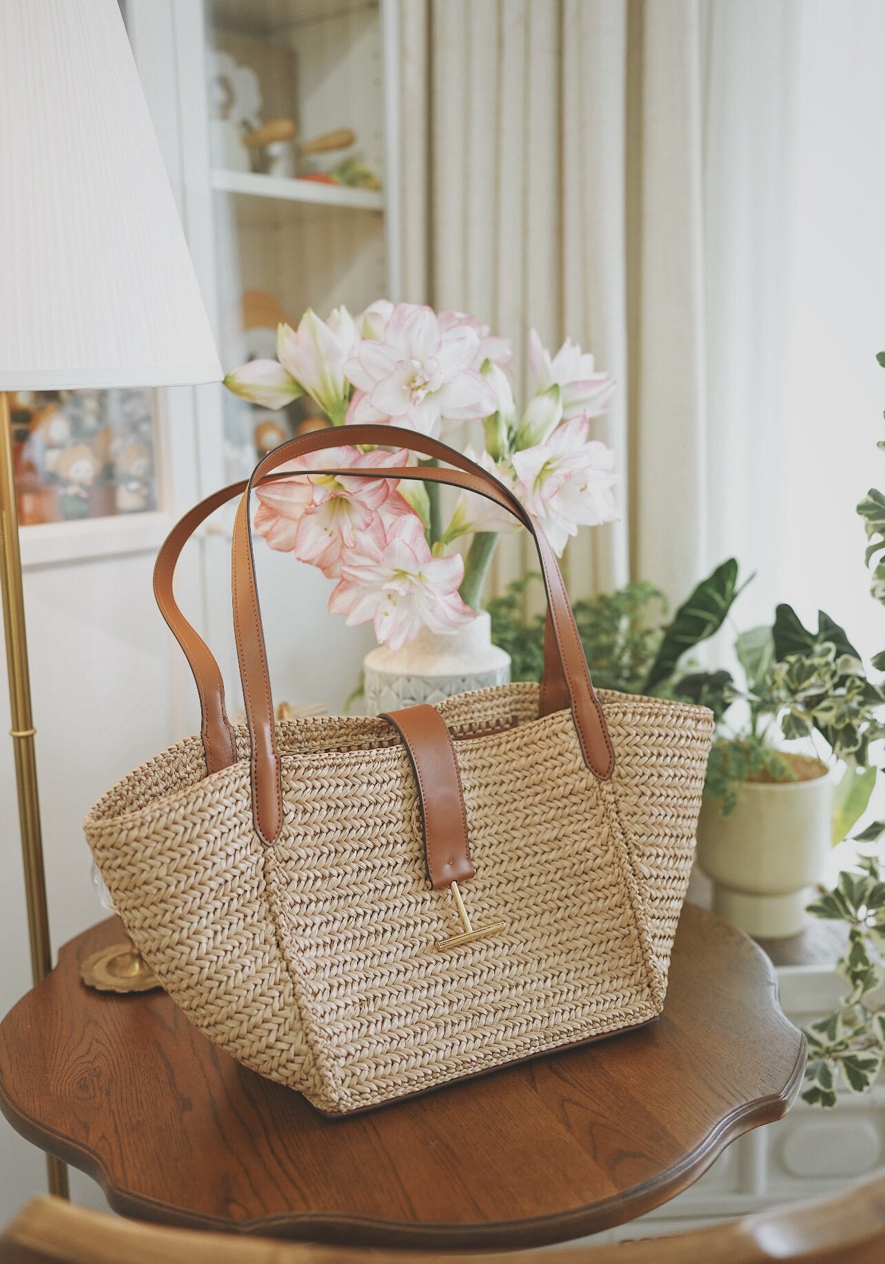 Women's Woven Large Capacity Vacation Beach Vegetable Bags